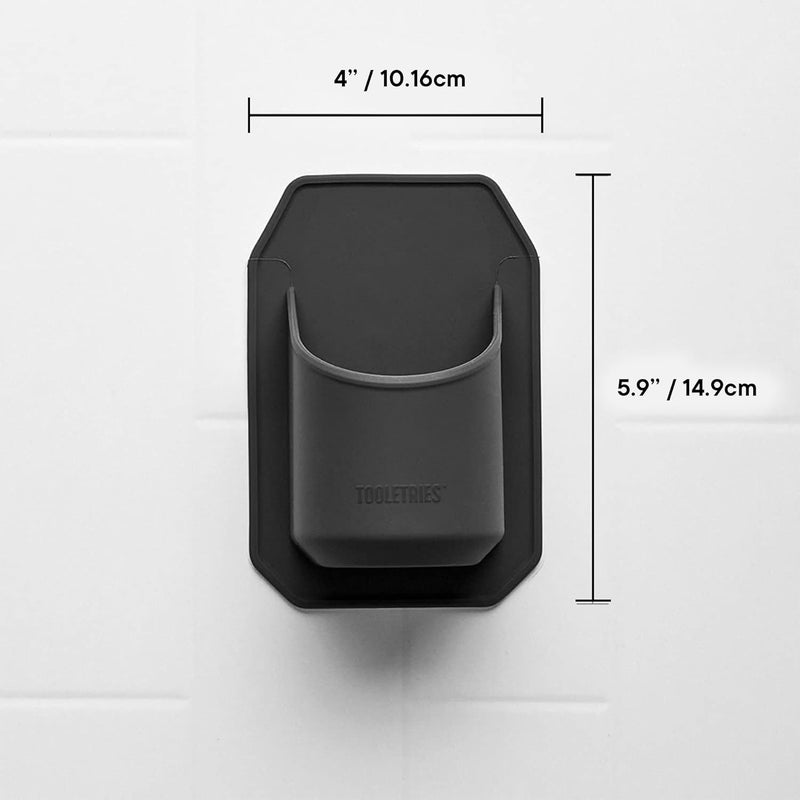 TOOLETRIES Shower Drink Holder - 100% Silicone Can Holder for Beer or Soda - Bathroom Accessory - Silicone-Grip Technology, No Adhesive Needed - in Partnership with 30 Watt - Charcoal - Image 5